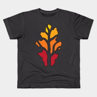 Broken Autumn Leaf Kids T-Shirt